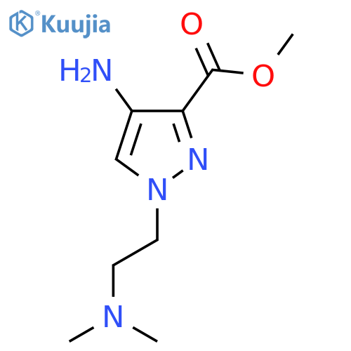 methyl 4-amino-1-2-(dimethylamino)ethyl-1H-pyrazole-3-carboxylate structure