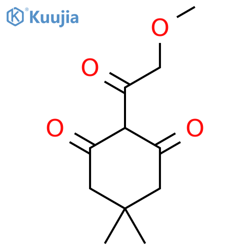 2-(2-Methoxyacetyl)-5,5-dimethylcyclohexane-1,3-dione structure