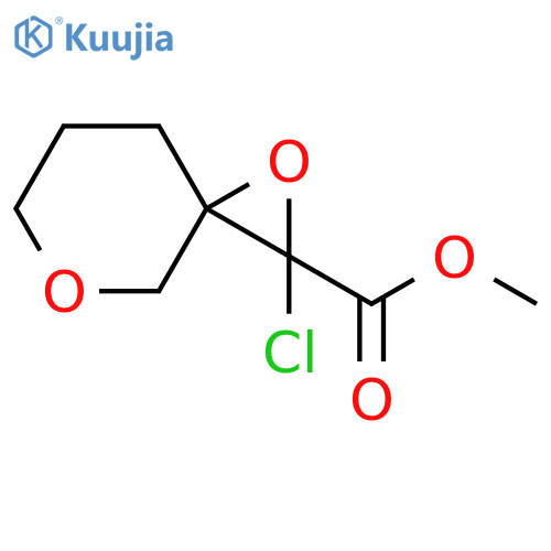 1,5-Dioxaspiro[2.5]octane-2-carboxylic acid, 2-chloro-, methyl ester structure