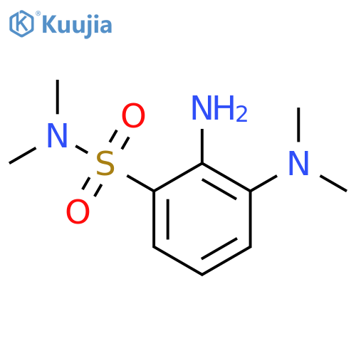 2-amino-3-(dimethylamino)-N,N-dimethylbenzene-1-sulfonamide structure