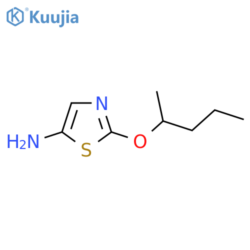 2-(pentan-2-yloxy)-1,3-thiazol-5-amine structure