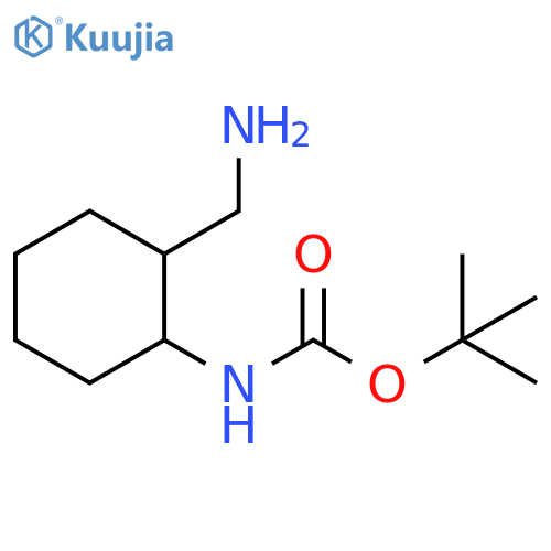 tert-butyl N-2-(aminomethyl)cyclohexylcarbamate structure
