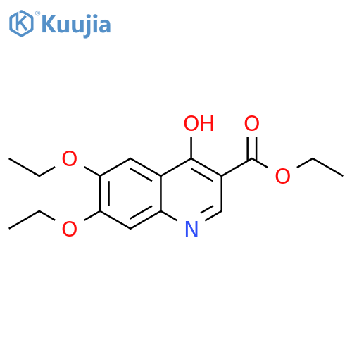 ethyl 6,7-diethoxy-4-hydroxyquinoline-3-carboxylate structure