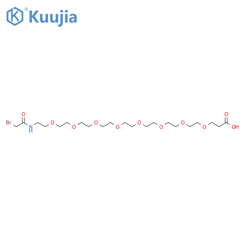Bromoacetamido-PEG8-acid structure