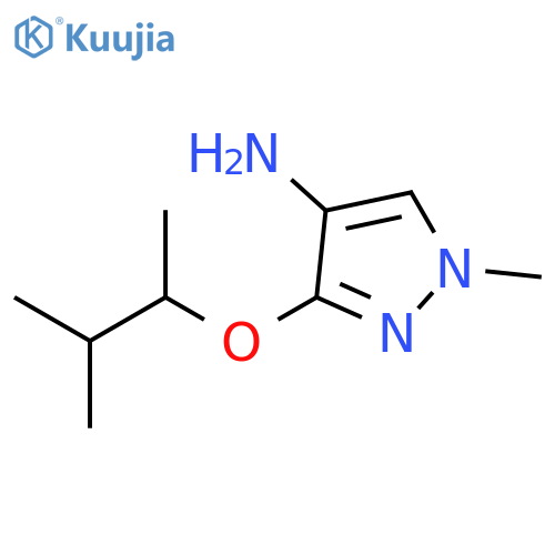 1-methyl-3-(3-methylbutan-2-yl)oxy-1H-pyrazol-4-amine structure