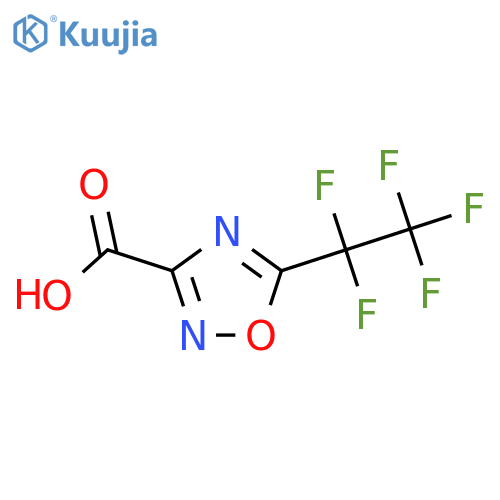 5-(Pentafluoroethyl)-1,2,4-oxadiazole-3-carboxylic acid structure