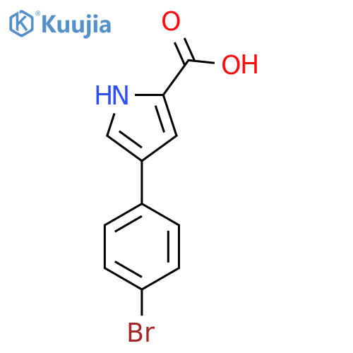4-(4-Bromophenyl)-1h-pyrrole-2-carboxylic acid structure