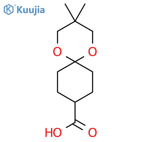 1,5-Dioxaspiro[5.5]undecane-9-carboxylic acid, 3,3-diMethyl- structure