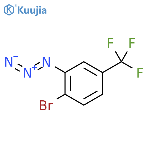 2-azido-1-bromo-4-(trifluoromethyl)benzene structure