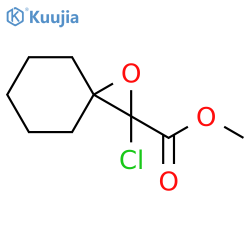 1-Oxaspiro[2.5]octane-2-carboxylic acid, 2-chloro-, methyl ester structure