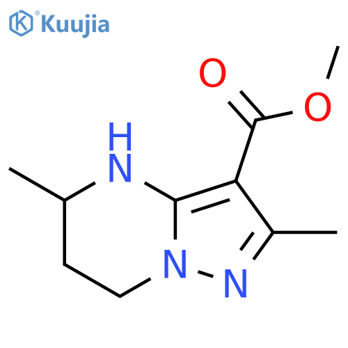 methyl 2,5-dimethyl-4H,5H,6H,7H-pyrazolo1,5-apyrimidine-3-carboxylate structure