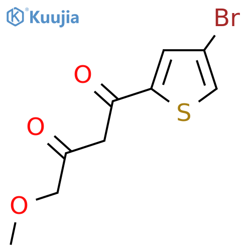 1-(4-bromothiophen-2-yl)-4-methoxybutane-1,3-dione structure