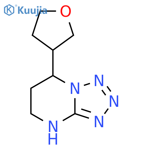 7-(oxolan-3-yl)-4H,5H,6H,7H-1,2,3,4tetrazolo1,5-apyrimidine structure