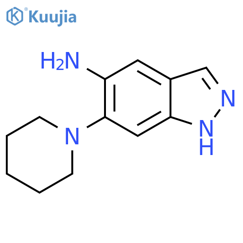 6-(piperidin-1-yl)-1H-indazol-5-amine structure