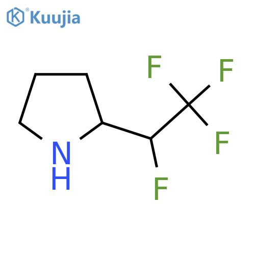 2-(1,2,2,2-tetrafluoroethyl)pyrrolidine structure