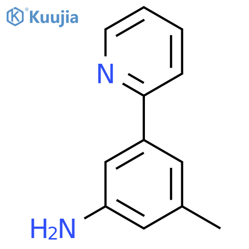 3-Methyl-5-(pyridin-2-yl)aniline structure