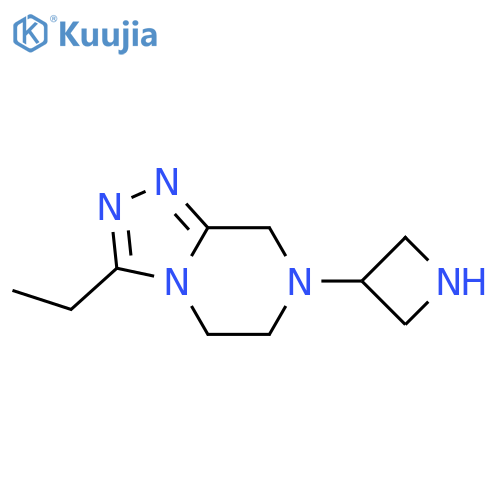 3-{3-ethyl-5H,6H,7H,8H-[1,2,4]triazolo[4,3-a]pyrazin-7-yl}azetidine structure