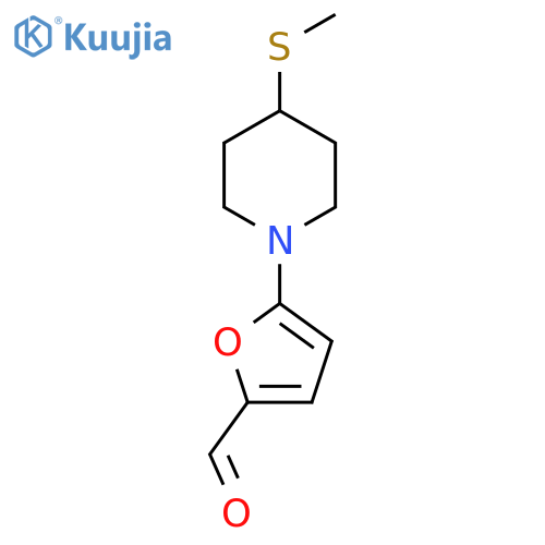 5-[4-(Methylsulfanyl)piperidin-1-yl]furan-2-carbaldehyde structure