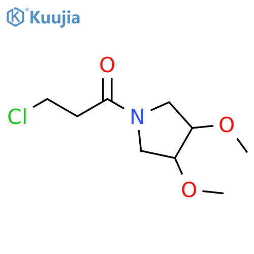 3-chloro-1-(3,4-dimethoxypyrrolidin-1-yl)propan-1-one structure