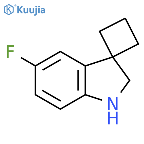 5'-fluoro-1',2'-dihydrospirocyclobutane-1,3'-indole structure