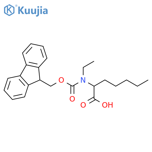 2-ethyl({(9H-fluoren-9-yl)methoxycarbonyl})aminoheptanoic acid structure