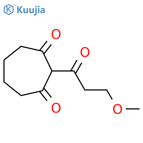 2-(3-methoxypropanoyl)cycloheptane-1,3-dione structure