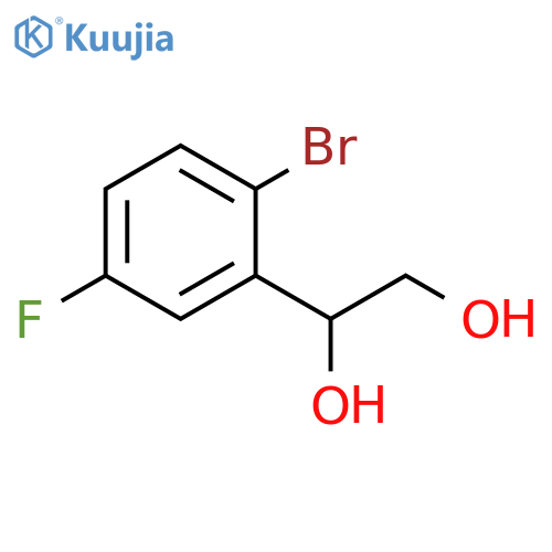 1-(2-bromo-5-fluorophenyl)ethane-1,2-diol structure