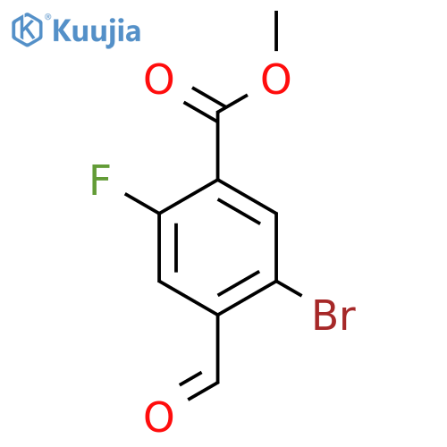 Methyl 5-bromo-2-fluoro-4-formylbenzoate structure