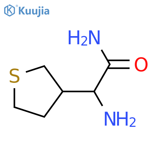 2-Amino-2-(thiolan-3-yl)acetamide structure