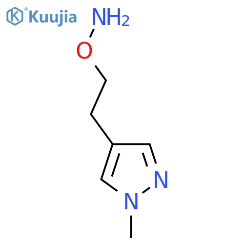 O-2-(1-methyl-1H-pyrazol-4-yl)ethylhydroxylamine structure