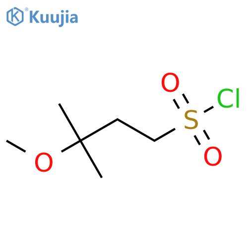 3-Methoxy-3-methylbutane-1-sulfonyl chloride structure