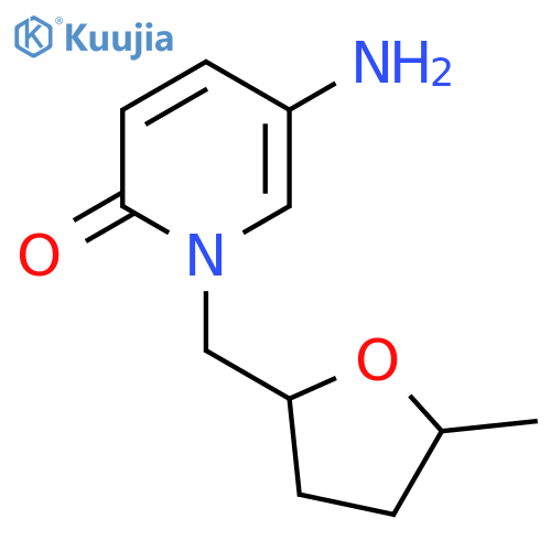 5-amino-1-(5-methyloxolan-2-yl)methyl-1,2-dihydropyridin-2-one structure