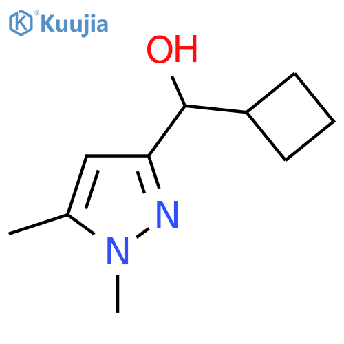 cyclobutyl(1,5-dimethyl-1H-pyrazol-3-yl)methanol structure