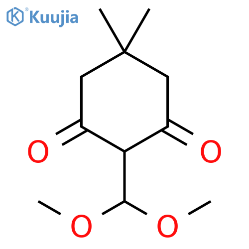 2-(Dimethoxymethyl)-5,5-dimethylcyclohexane-1,3-dione structure