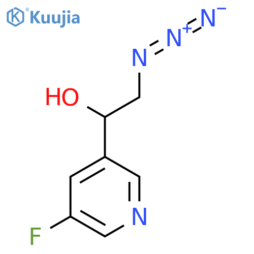 2-azido-1-(5-fluoropyridin-3-yl)ethan-1-ol structure