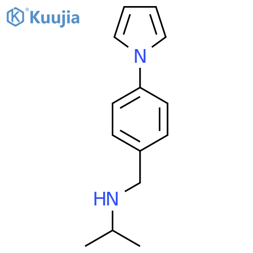 (propan-2-yl)({4-(1H-pyrrol-1-yl)phenylmethyl})amine structure
