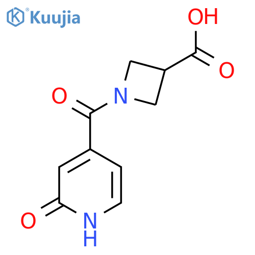 1-(2-Oxo-1,2-dihydropyridine-4-carbonyl)azetidine-3-carboxylic acid structure