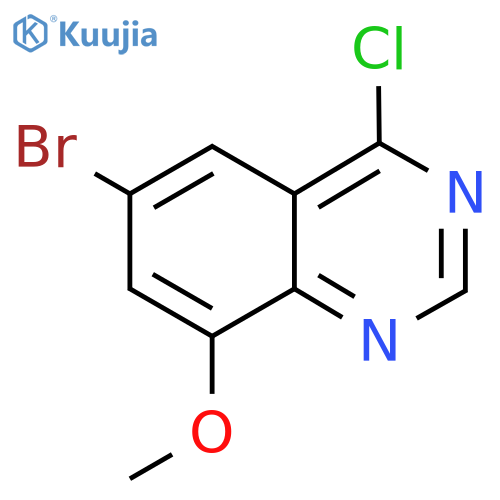 6-bromo-4-chloro-8-methoxy-quinazoline structure