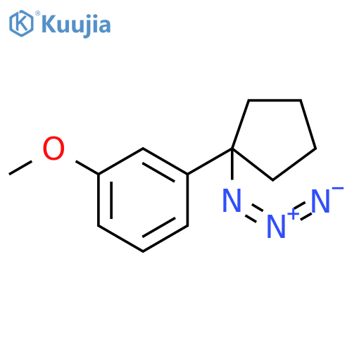 1-(1-azidocyclopentyl)-3-methoxybenzene structure