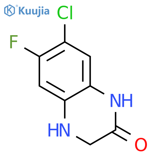 7-chloro-6-fluoro-3,4-dihydro-2(1H)-Quinoxalinone structure