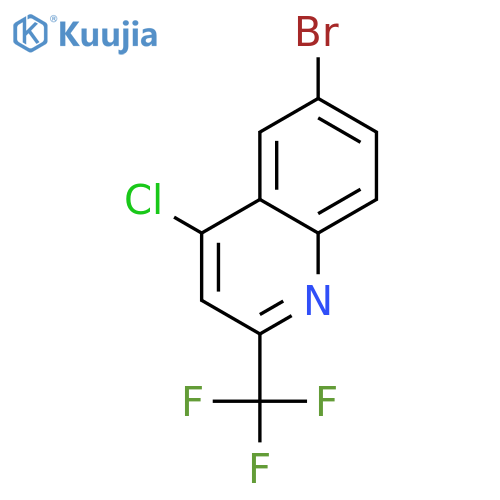 6-Bromo-4-chloro-2-(trifluoromethyl)quinoline structure