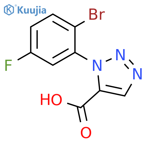 1H-1,2,3-Triazole-5-carboxylic acid, 1-(2-bromo-5-fluorophenyl)- structure