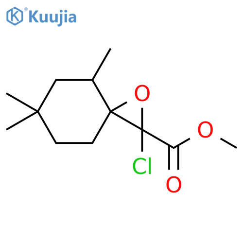 1-Oxaspiro[2.5]octane-2-carboxylic acid, 2-chloro-4,6,6-trimethyl-, methyl ester structure