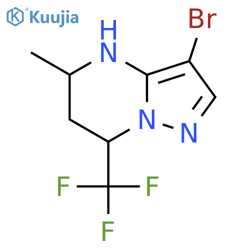 3-bromo-5-methyl-7-(trifluoromethyl)-4H,5H,6H,7H-pyrazolo1,5-apyrimidine structure