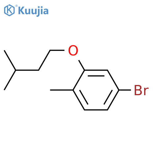 4-bromo-1-methyl-2-(3-methylbutoxy)benzene structure