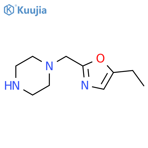 Piperazine, 1-[(5-ethyl-2-oxazolyl)methyl]- structure