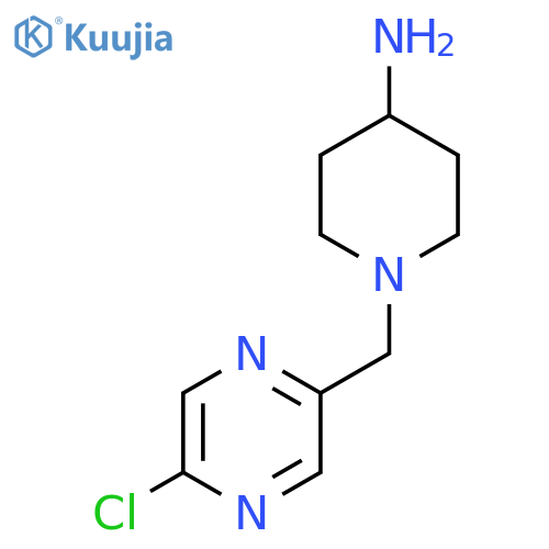 1-[(5-Chloropyrazin-2-yl)methyl]piperidin-4-amine structure