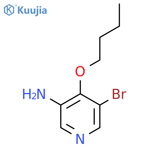 5-bromo-4-butoxypyridin-3-amine structure