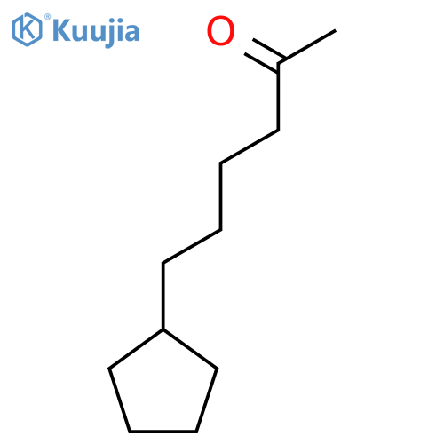 6-cyclopentylhexan-2-one structure