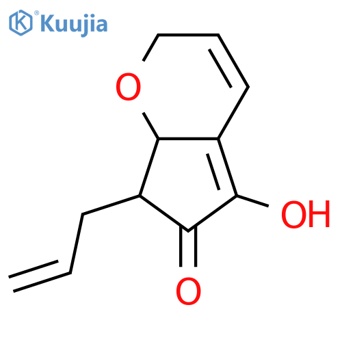 7,7a-Dihydro-5-hydroxy-7-(2-propenylidene)cyclopenta[b]pyran-6(2H)-one; (7E,7aβ)-form, 1',7αH-Dihydro structure